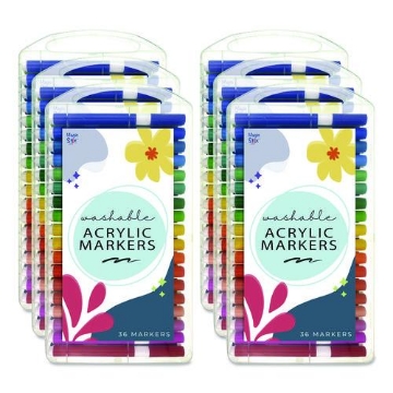 Picture of MARKER,WASHABLE,6PKS,AST