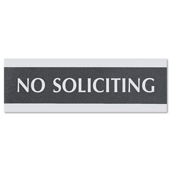 Picture of SIGN,NO SOLICTNG 3X9,BKSV