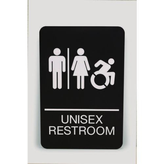 Picture of SIGN,UNISEX RESTROOM,BK