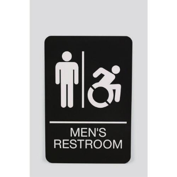 Picture of SIGN,MEN'S RESTROOM,BK