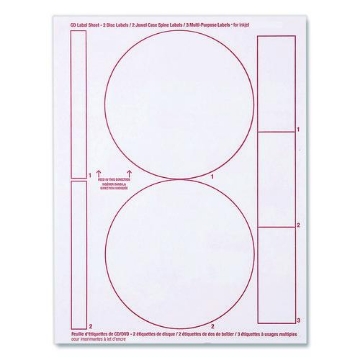 Picture of LABEL,MEDIA,7X50SH/PK,WH