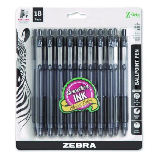 Picture of PEN,BALPNT,MED,18/PK,BK